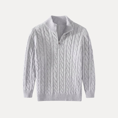Arden Cable Zip Sweater