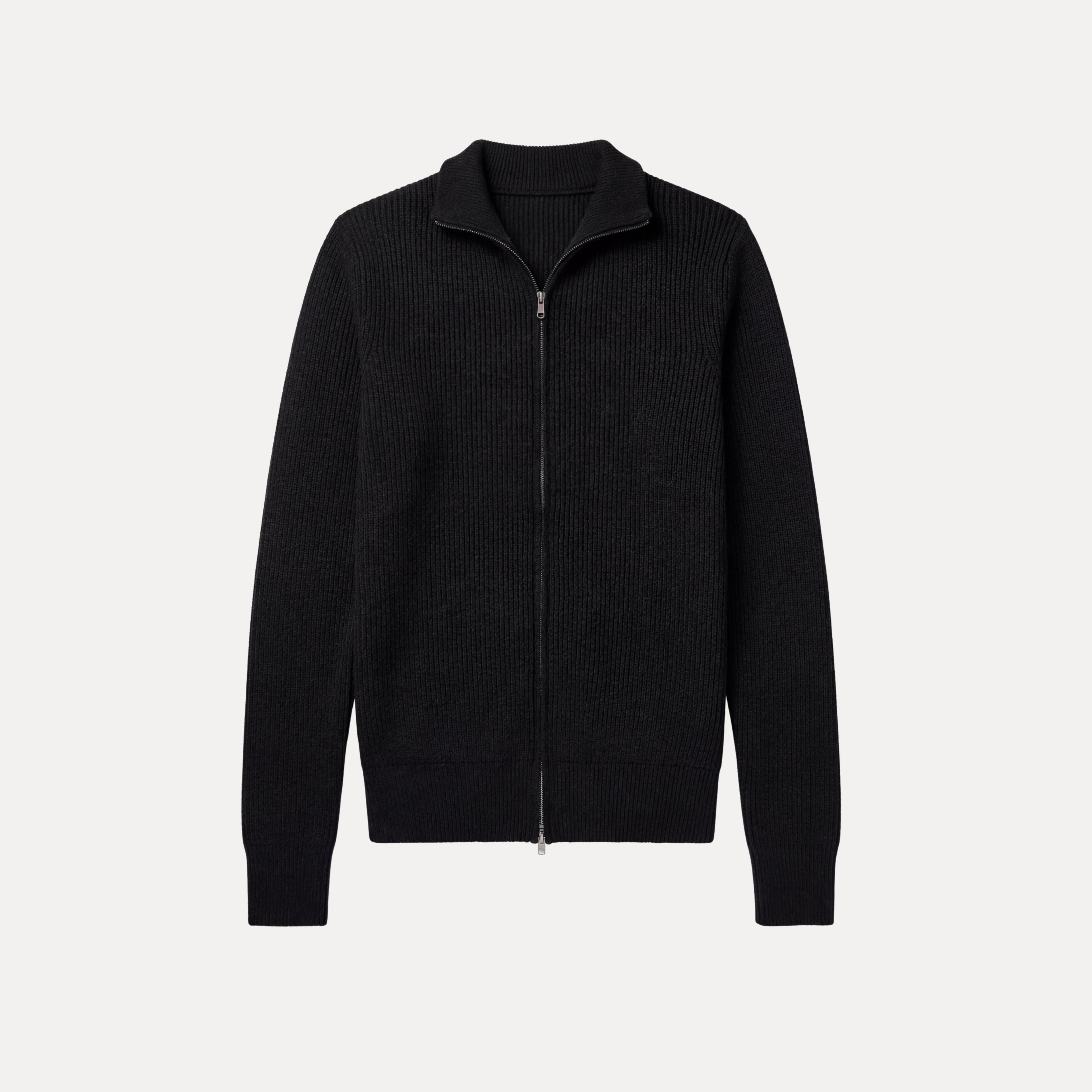 Ribbed Zip Sweater