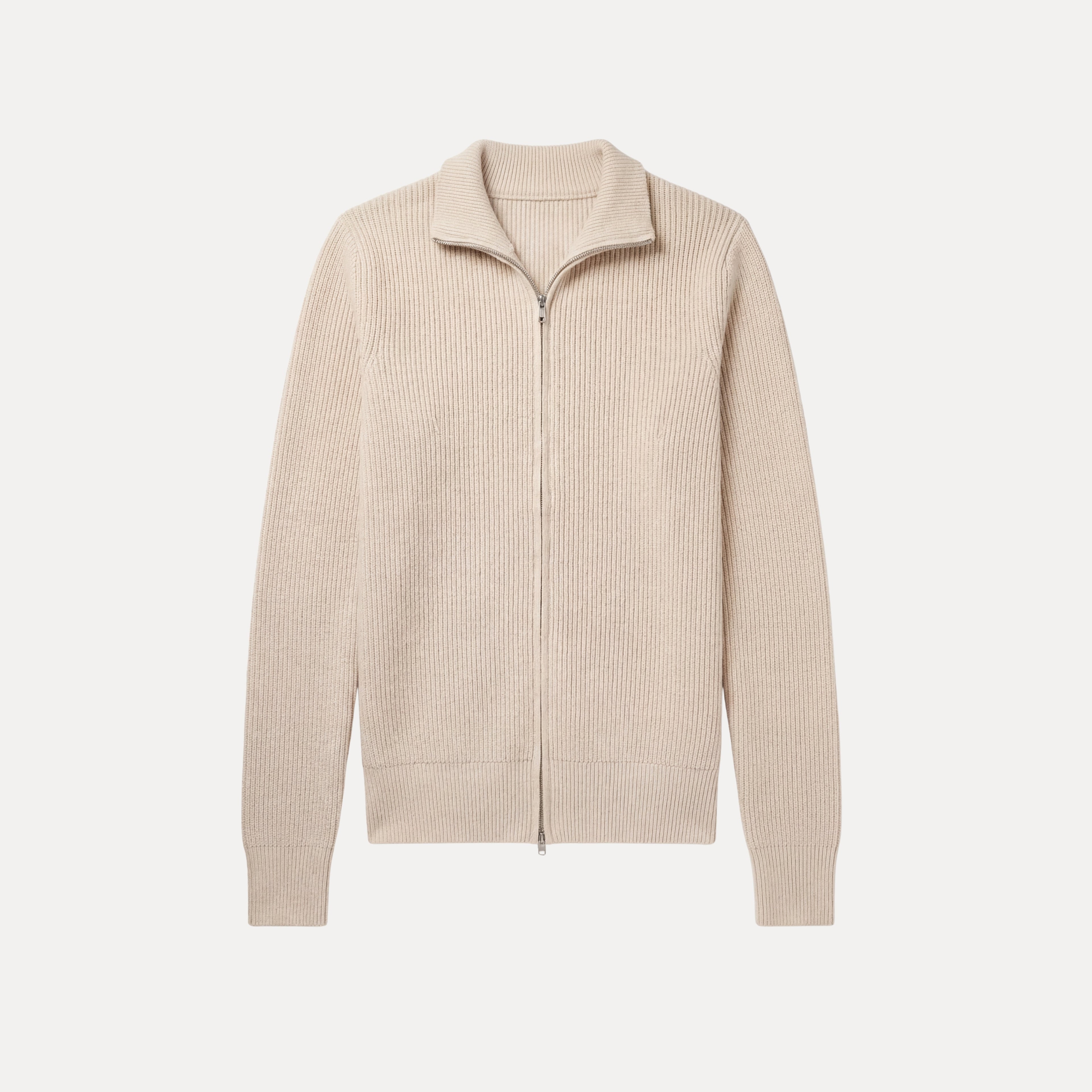 Ribbed Zip Sweater