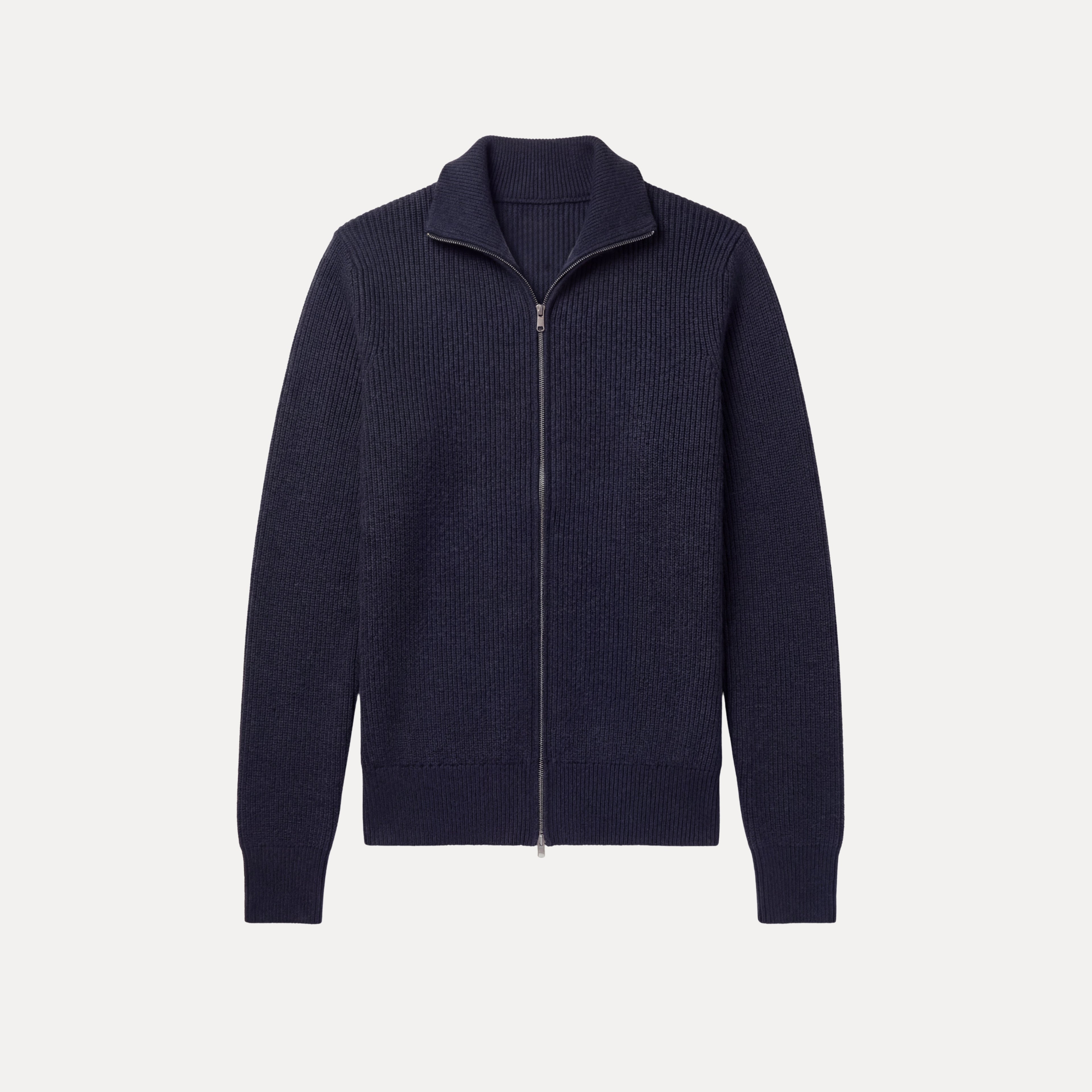 Ribbed Zip Sweater