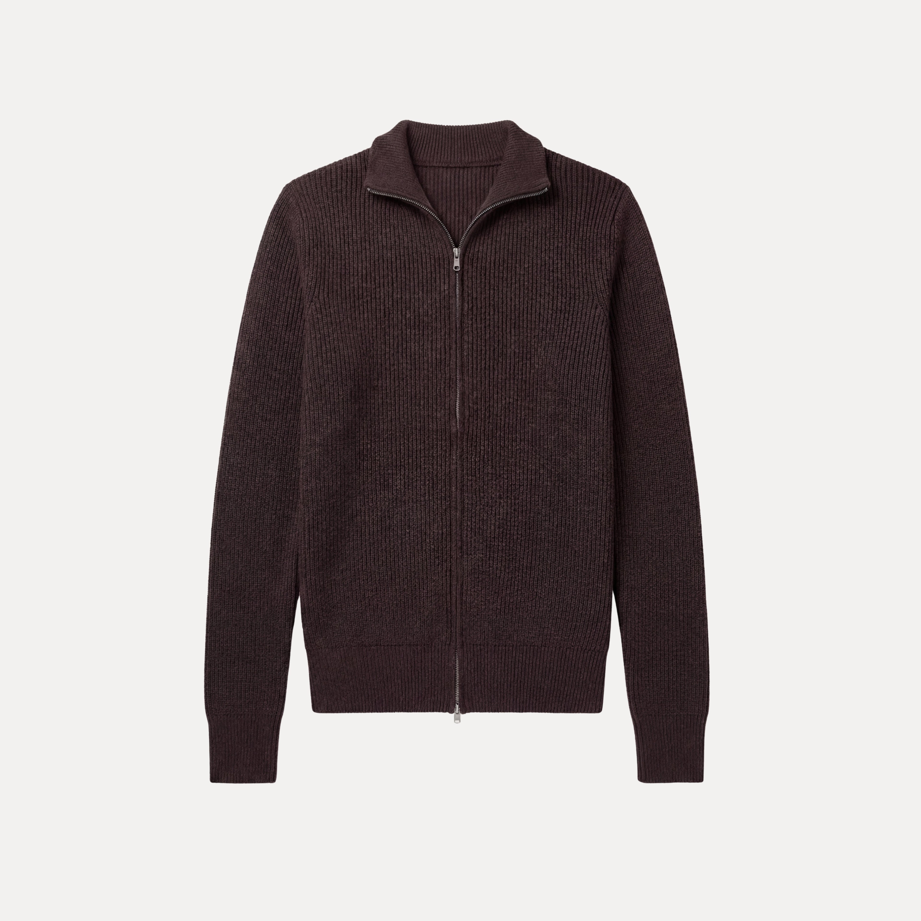 Ribbed Zip Sweater