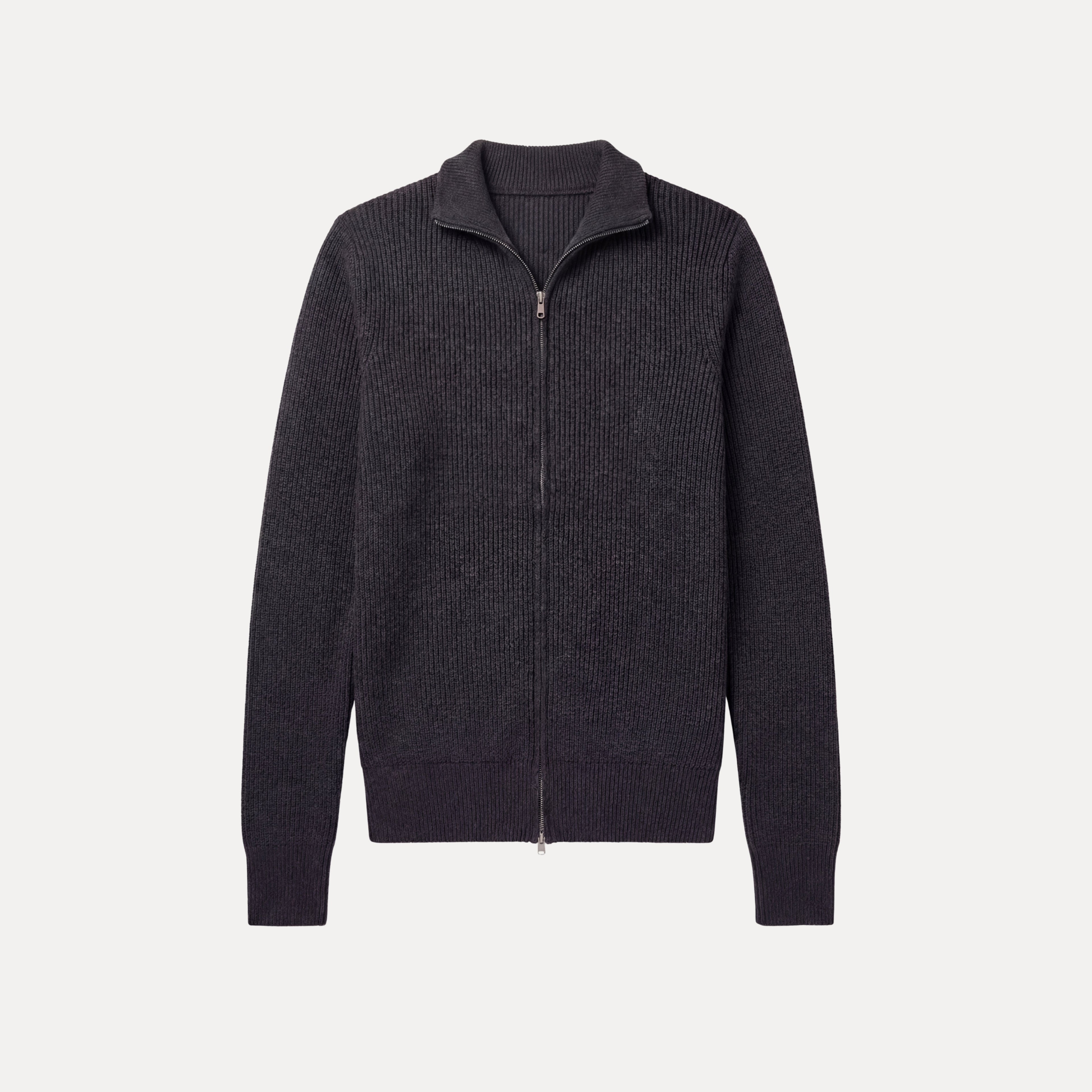 Ribbed Zip Sweater