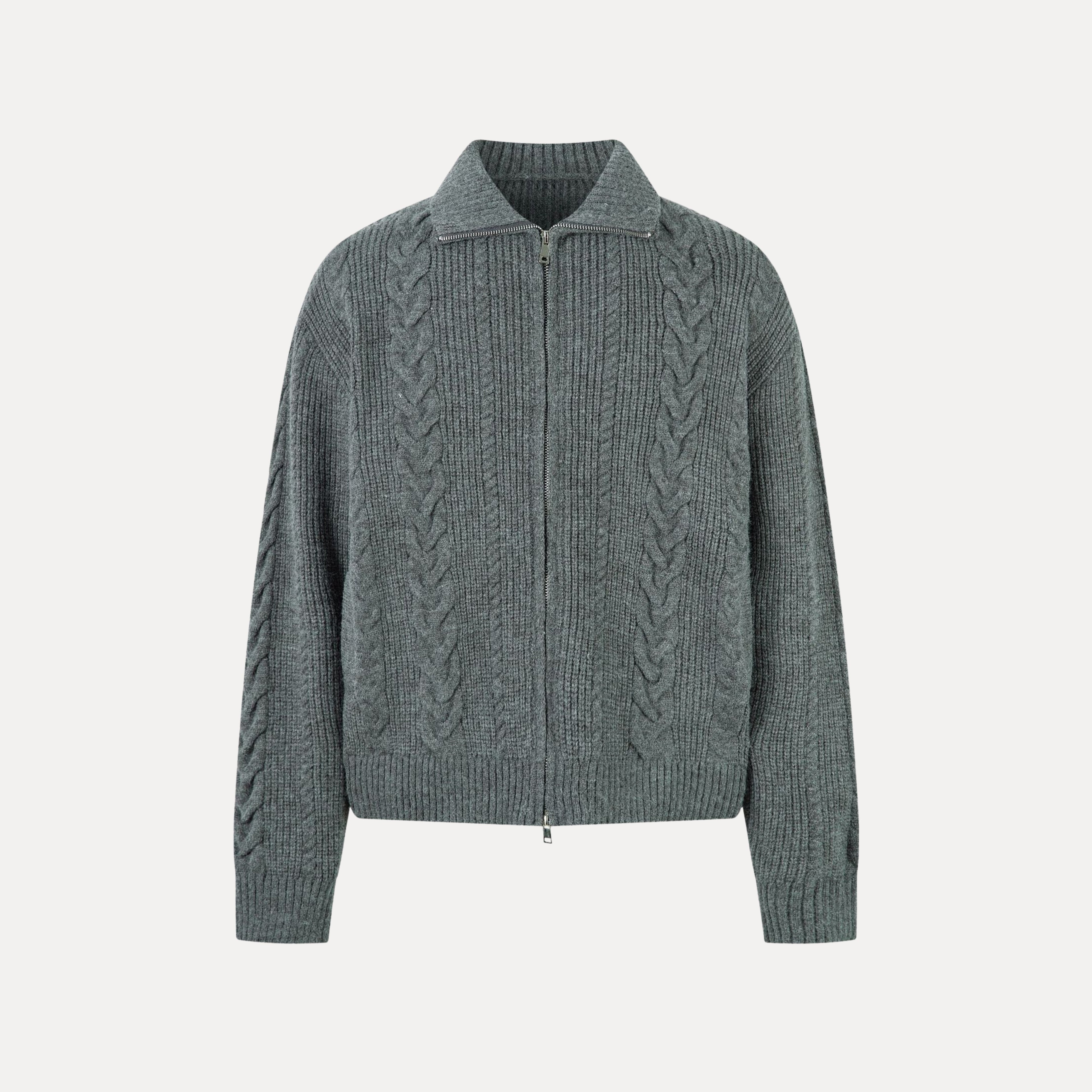 Everest Cable Zip Sweater