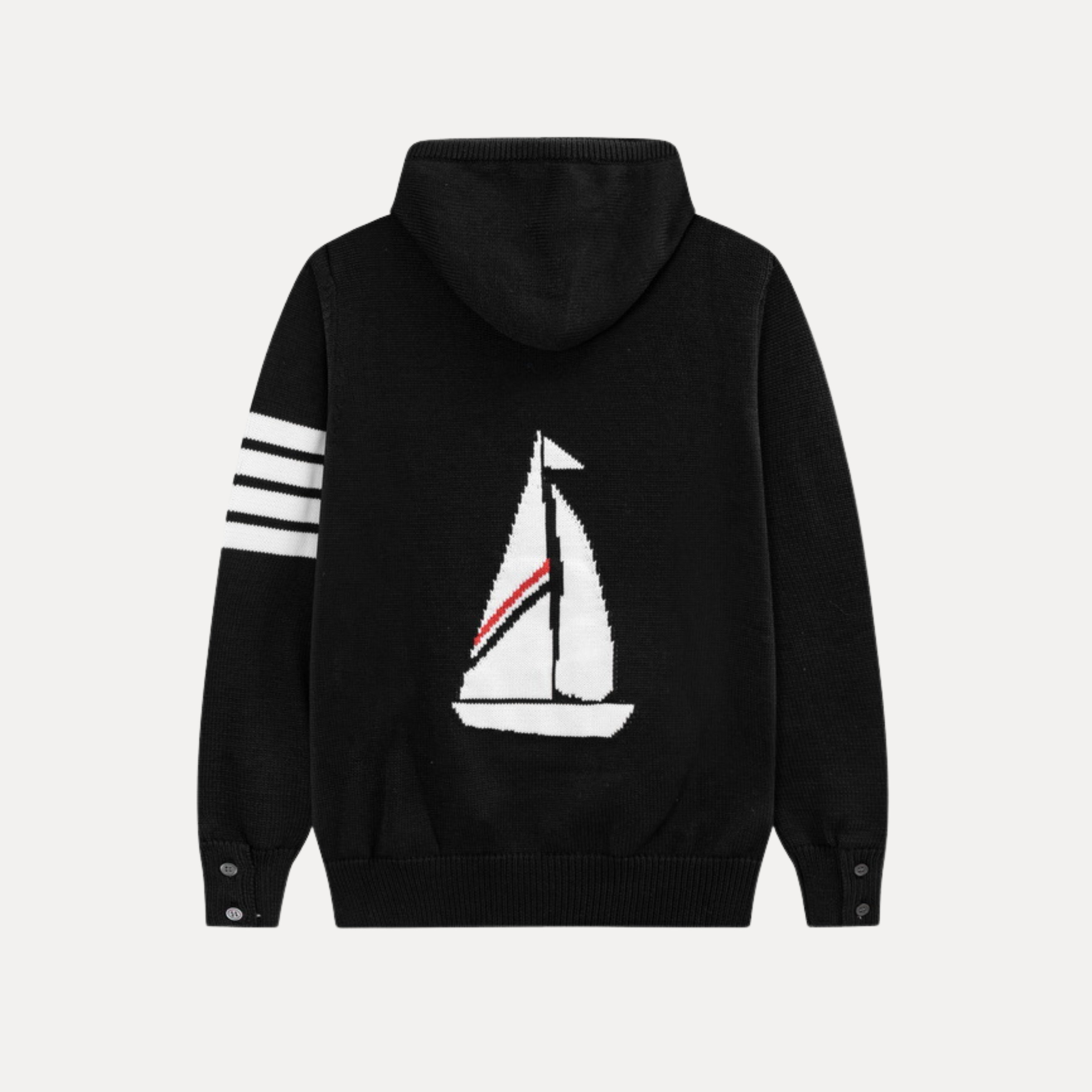 Sailboat Knit Hoodie