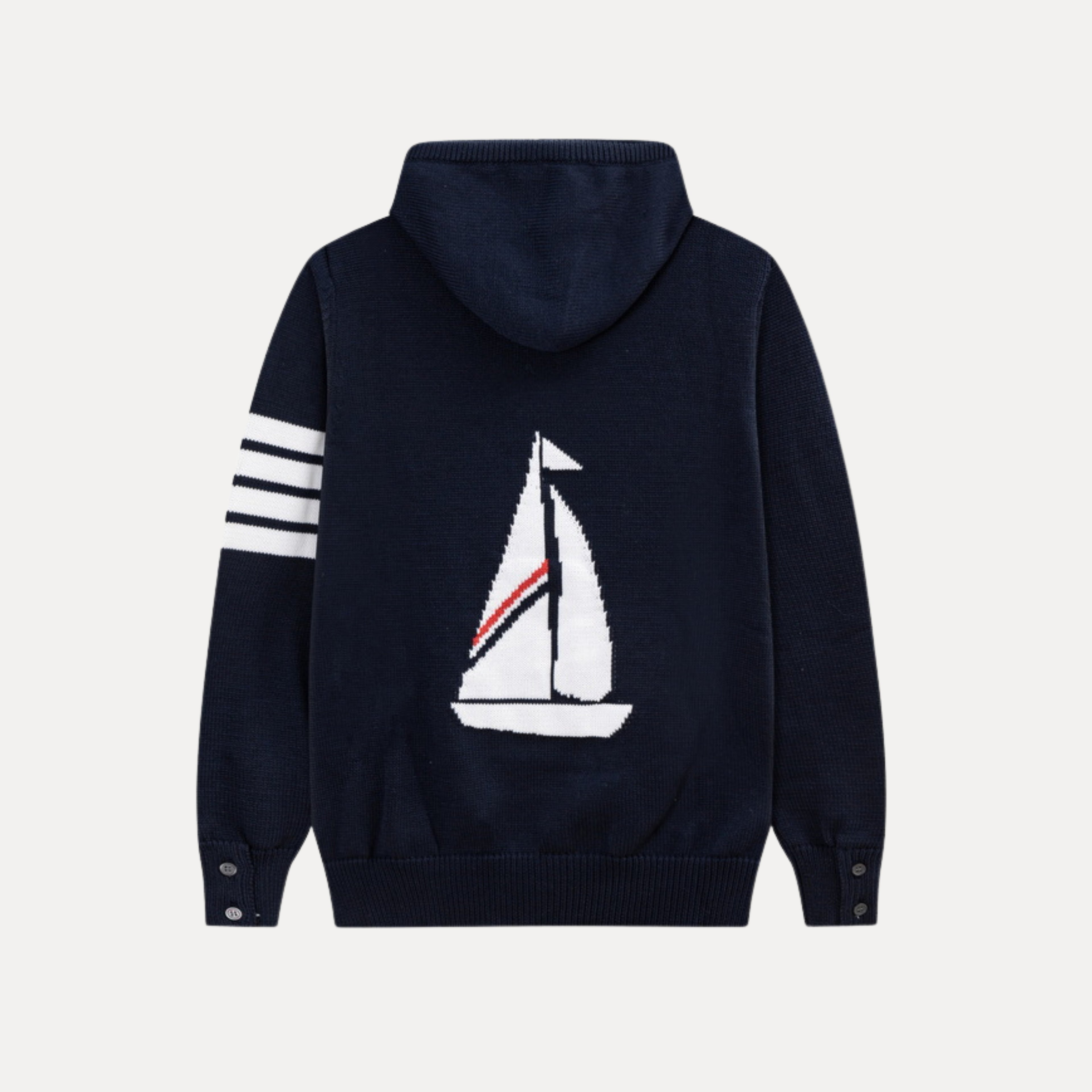 Sailboat Knit Hoodie
