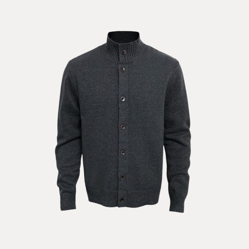 Button Neck Knit Cardigan