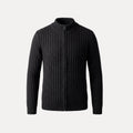 Cable Rib Zip Sweater