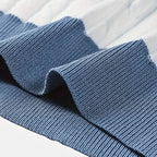 Stripe Cable Knit Polo